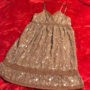 Sequinned mini dress